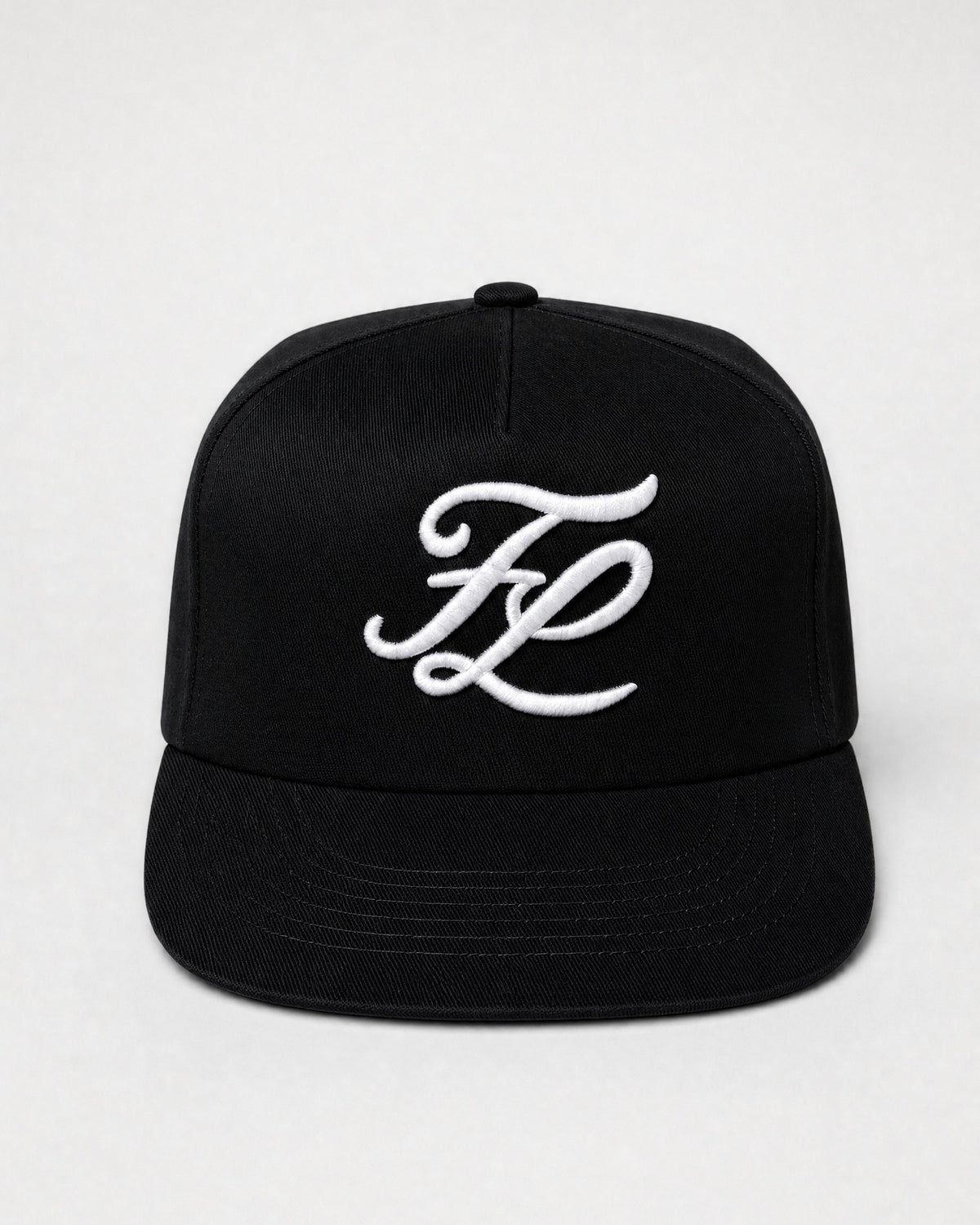Black cap, front (colour render)