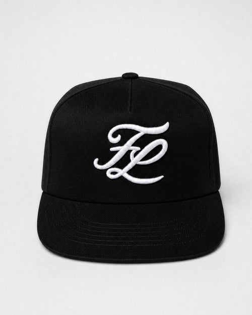 Black cap, front (colour render)