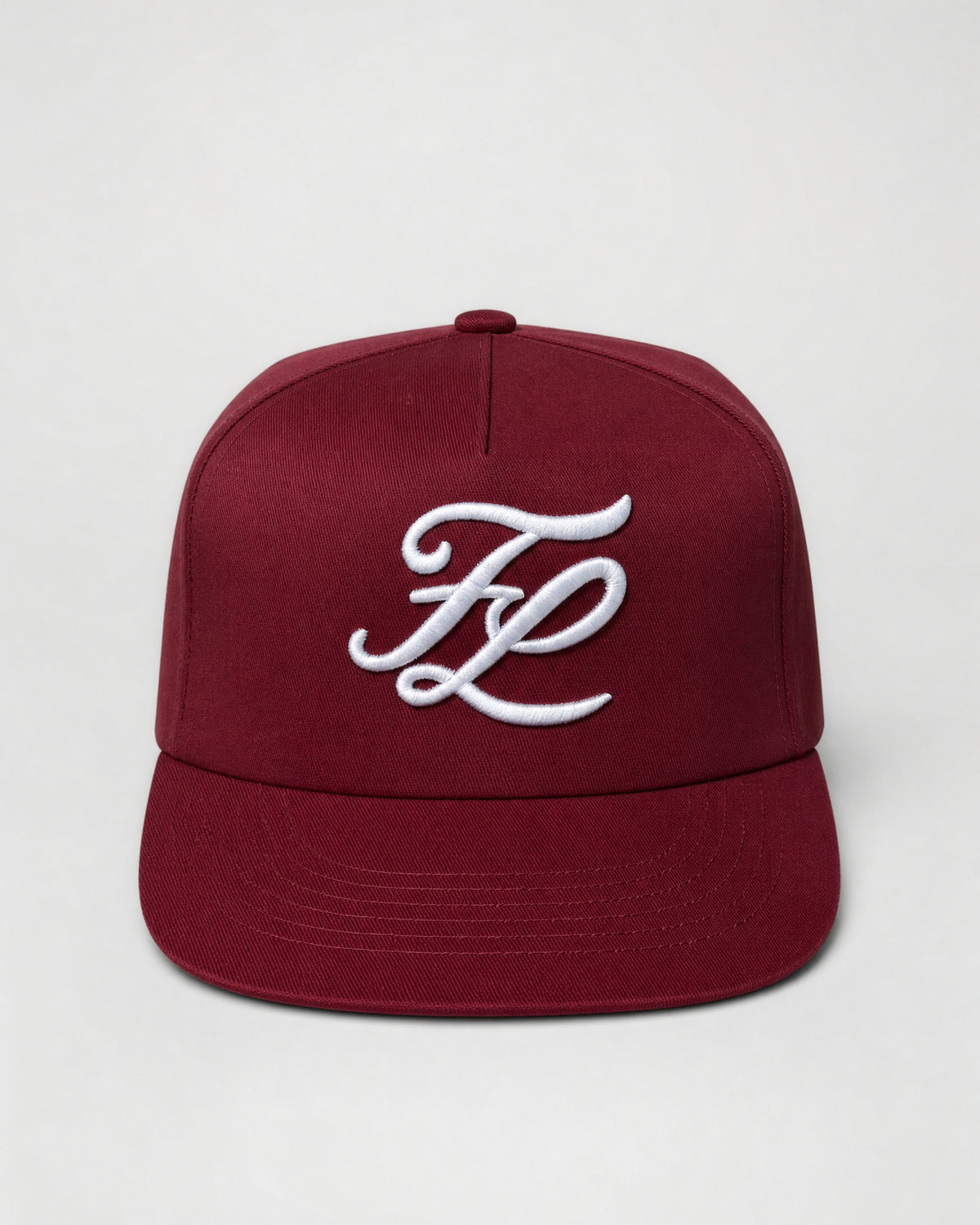 Burgundy cap, front