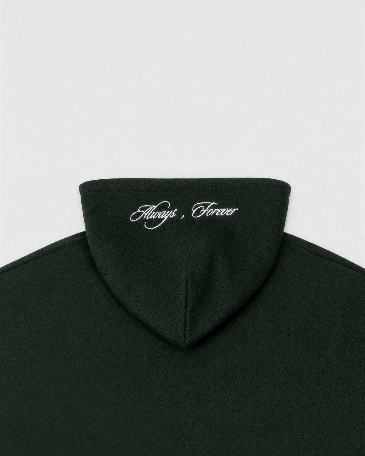 Hood embroidery detail (colour render)